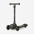 Harvey Barnesparkesykkel Svart 3 Hjul Justerbar 65-80 cm med LED-hjul egnet for alderen 3+ opptil 50 kg