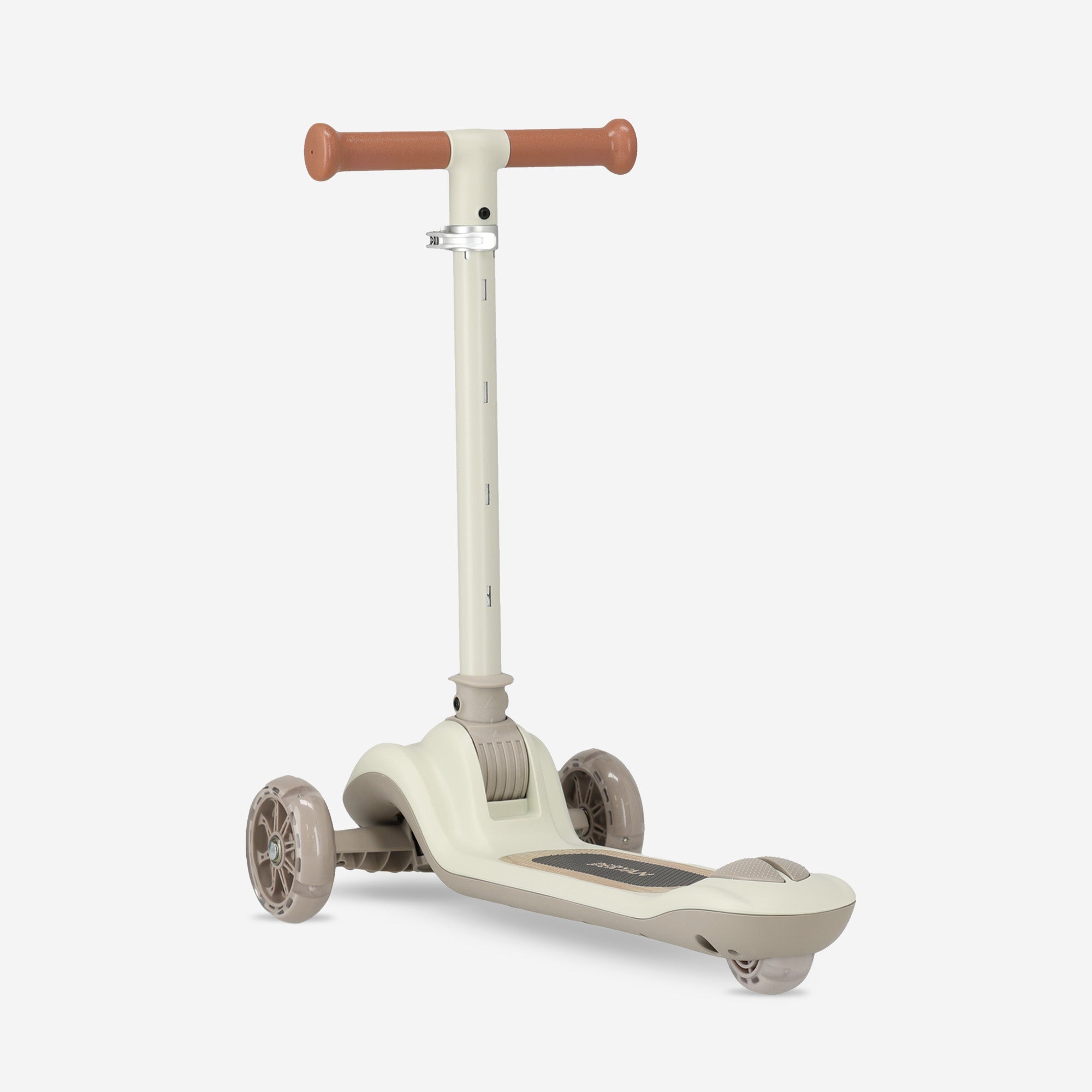 Harvey Kids scooter 3 wheels - age group 3+ - max 50kg - LED lights in the wheels - height adjustable 65-70-75-80 cm - Gray