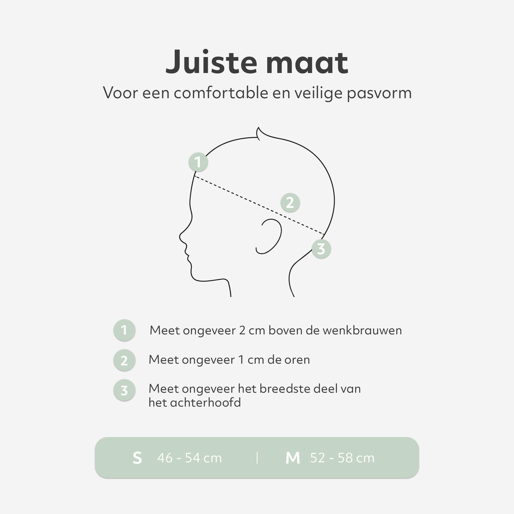 Kinderhelm Groen -  Maat S