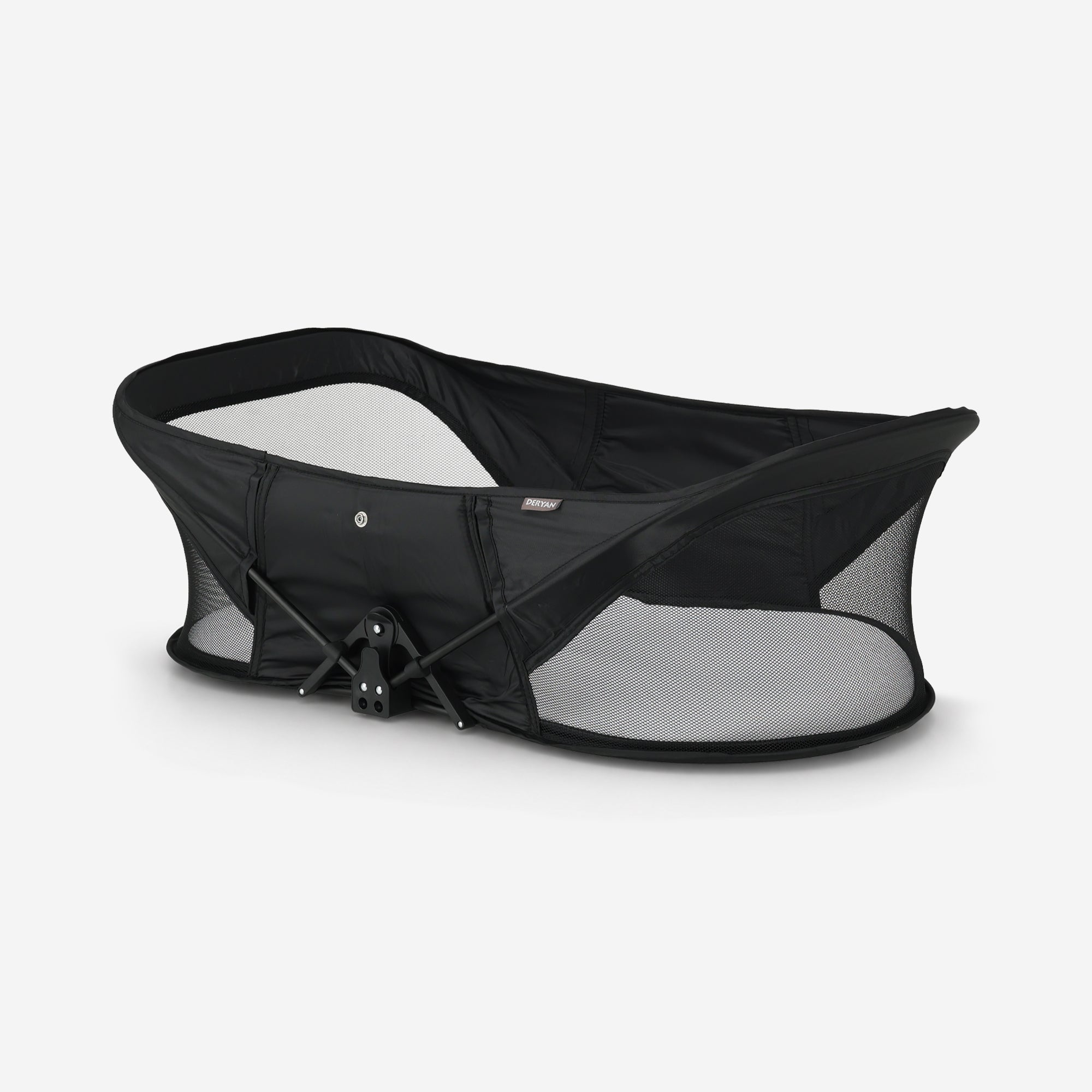 Infant Deluxe BabyBox campingbedje Zwart met aluminium frame compact in te klappen