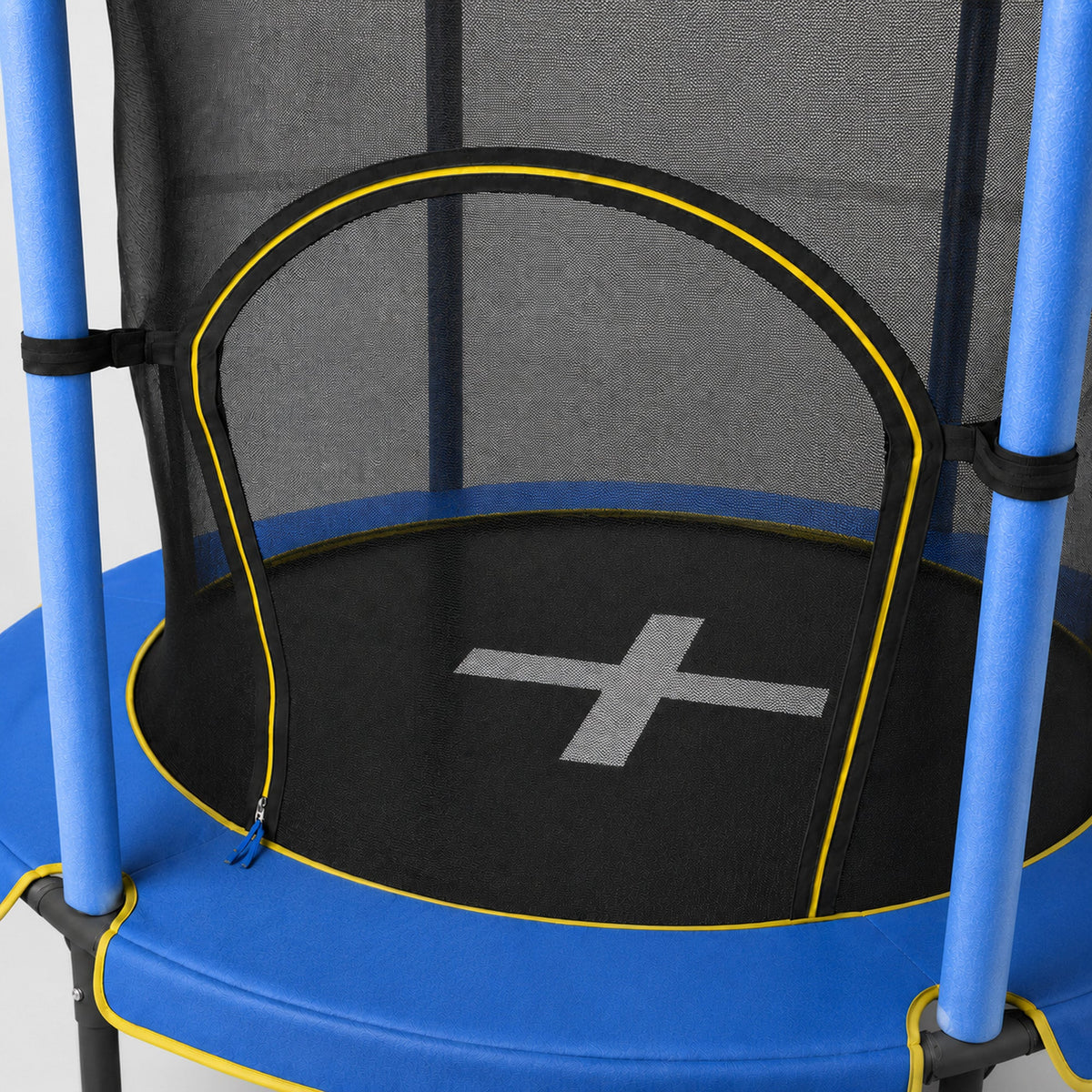 140 cm Indoor Kids' Trampoline - With Safety Net - Blue