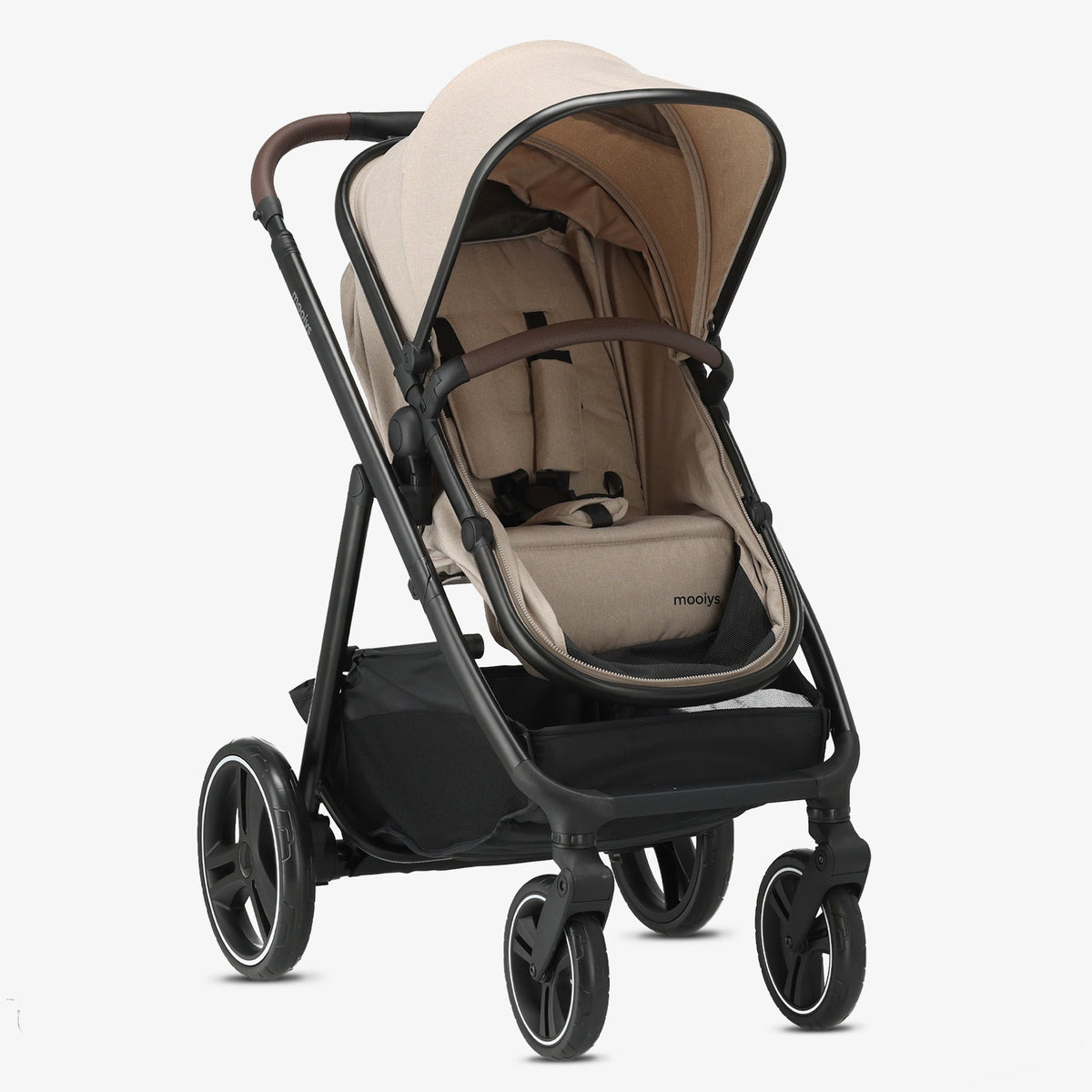Mooiys Luca 3-in-1 Stroller - Multifunctional Stroller - Includes Car Seat - Nougat