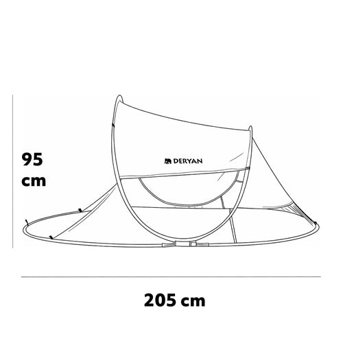 deryan beach tent xxl Luxury Pop-Up Beach Tent Large Sand With UV Protection