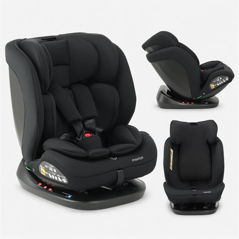 Siège auto Bella i-Size - Convient aux enfants mesurant entre 40 et 150 cm - Installation dos à la route et face à la route - Se fixe à l'aide de la ceinture de sécurité