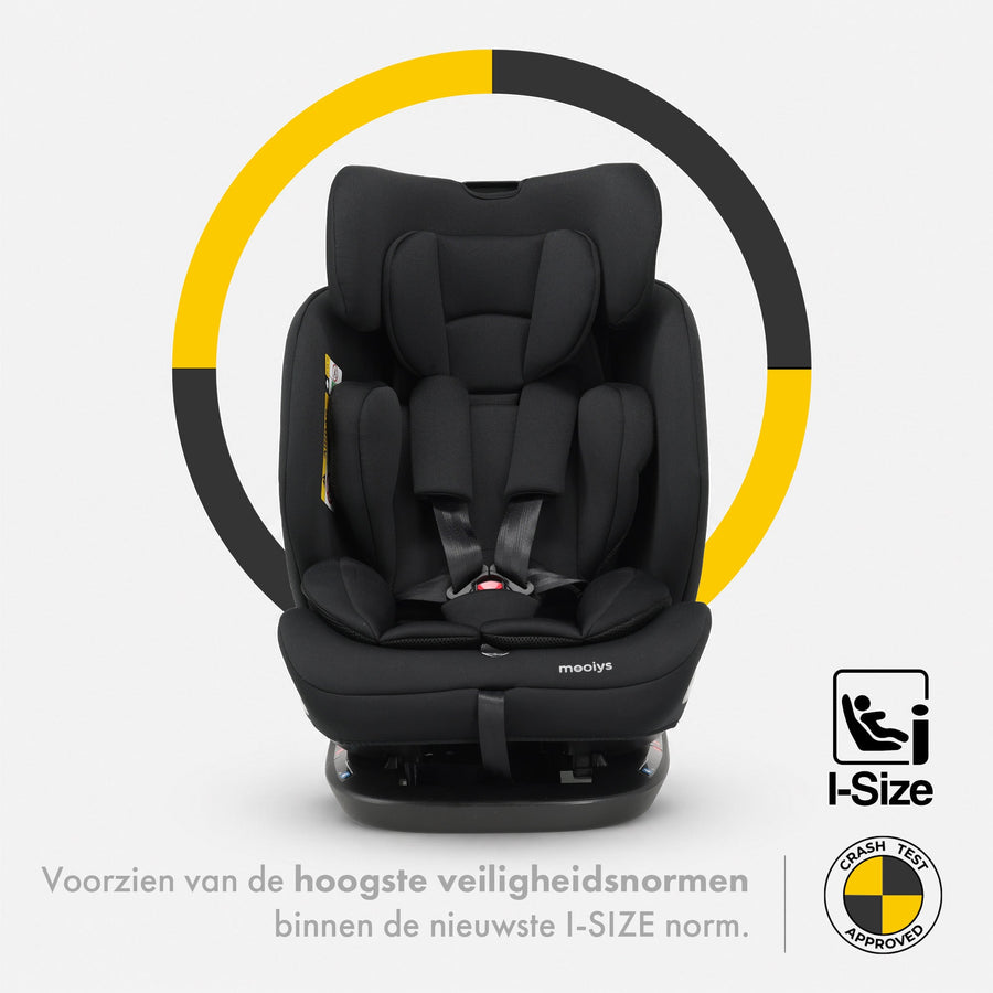 Bella i-Size Car Seat - Suitable for children from 40 to 150 cm - Rear-Facing & Forward-Facing - Secures with a seat belt
