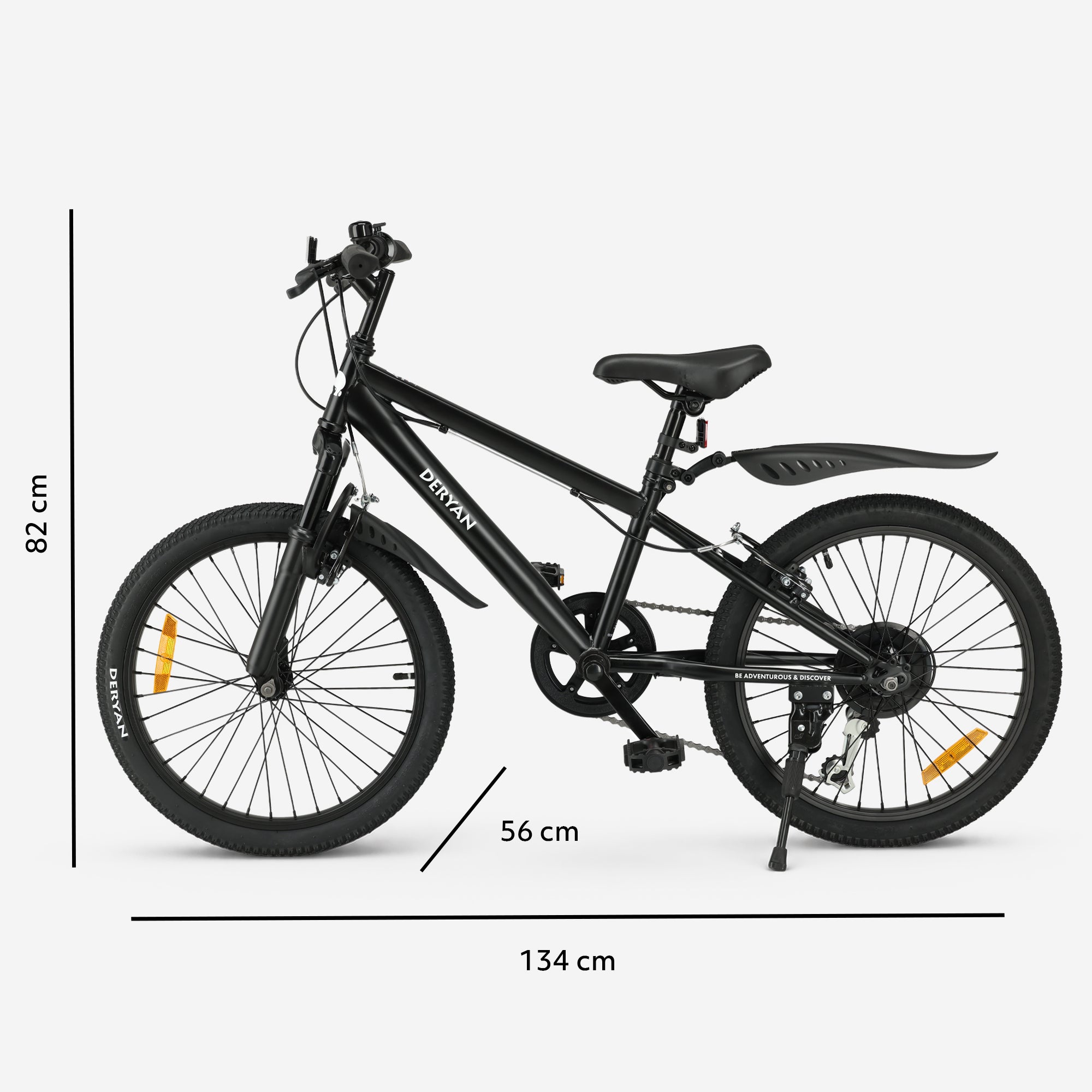Børnemountainbike 20 tommer – sort