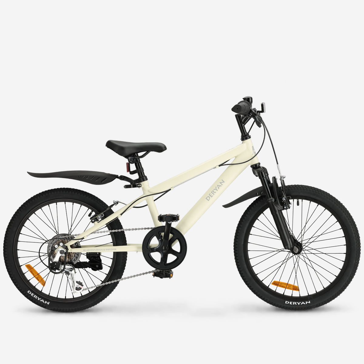 Bicicleta de montaña infantil de 20 pulgadas - Color crema