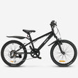 Bicicleta de montaña infantil de 20 pulgadas - Negra