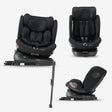 Indy Luxe bilsete i-Size - 360° roterbar - Isofix - svart