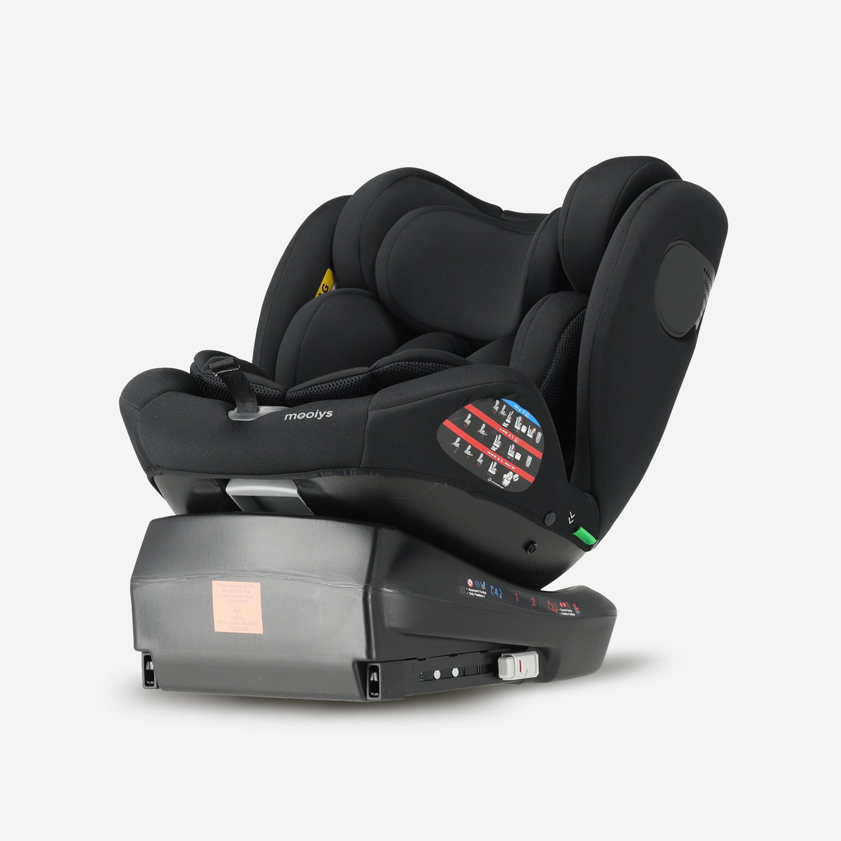Indy Luxe Autostoel i-Size - 360° Draaibaar - Isofix - Zwart