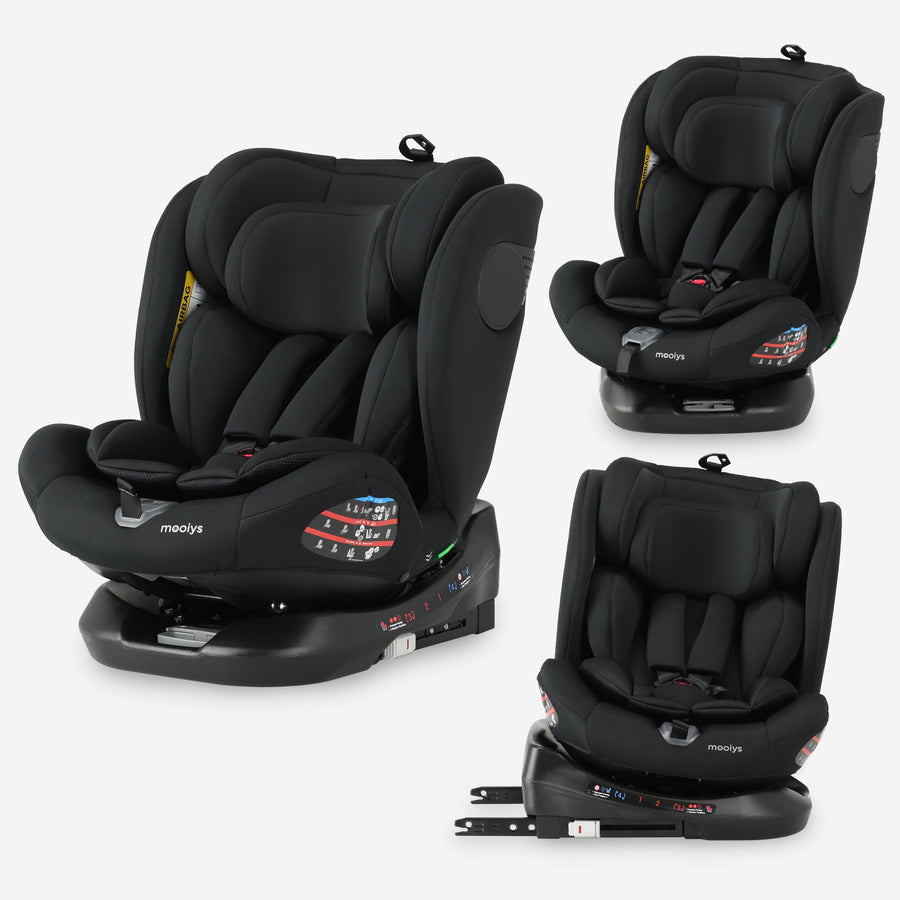 Kaya Luxury I-Size Car Seat - 360° Rotating - Isofix - Black