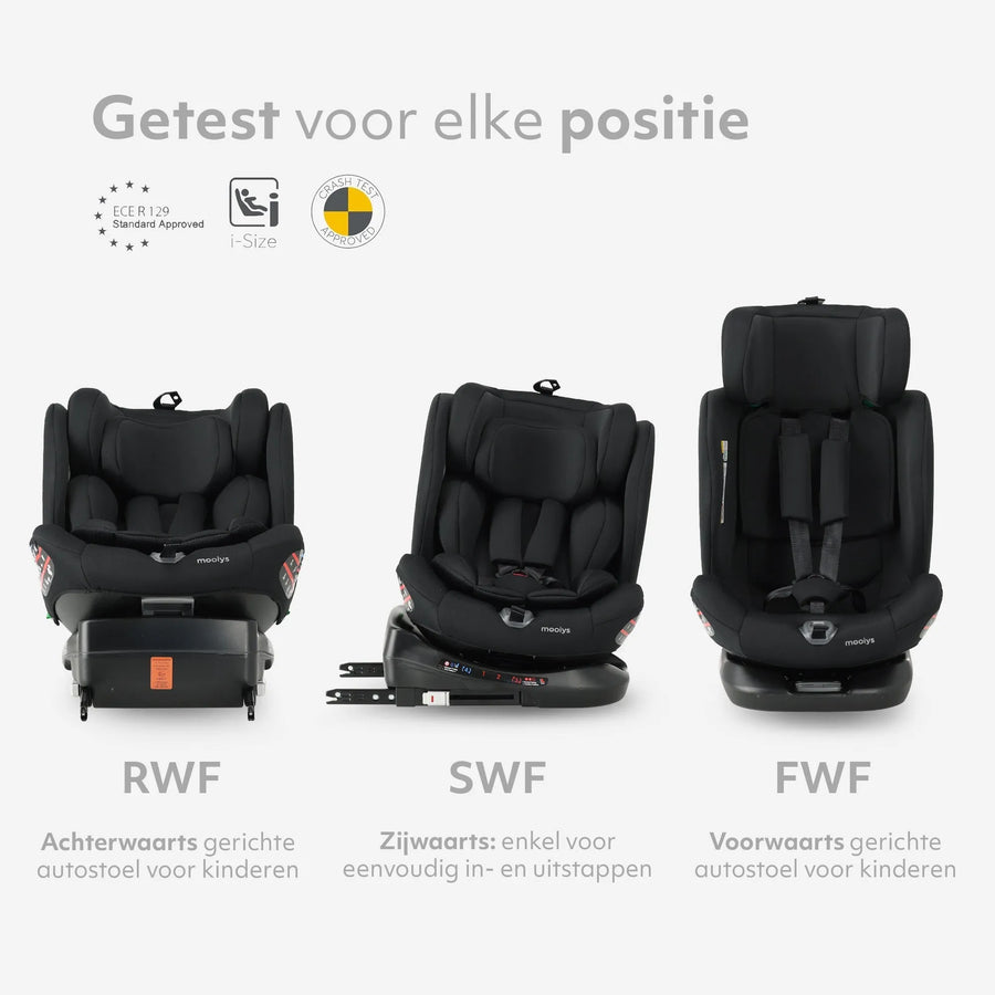 Siège auto Kaya Luxe I-Size - Rotation à 360° - Isofix - Noir
