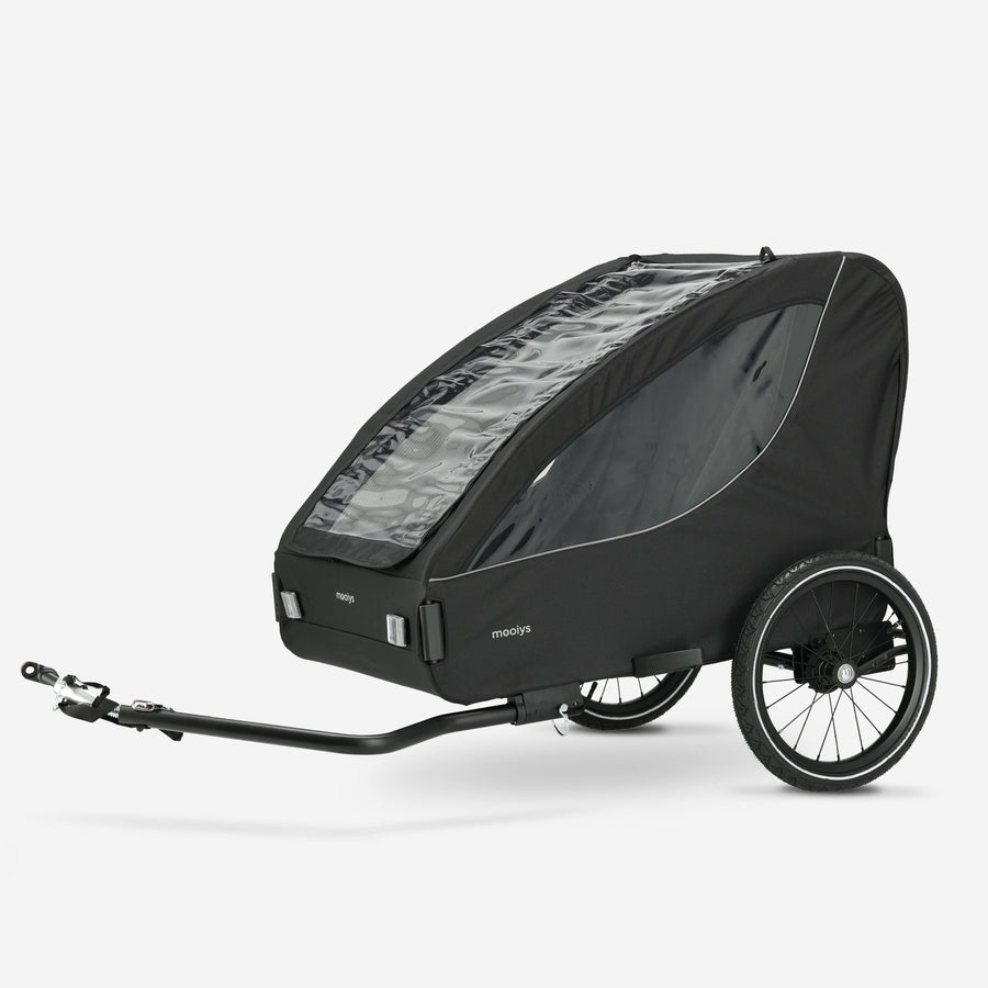 Luxury 2-Person Bike Trailer - Black