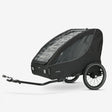 Luxury 2-Person Bike Trailer - Black