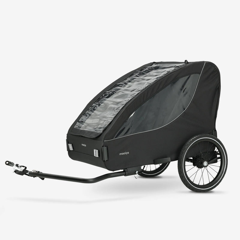 Remorque à vélo de luxe pour 2 personnes - Noir