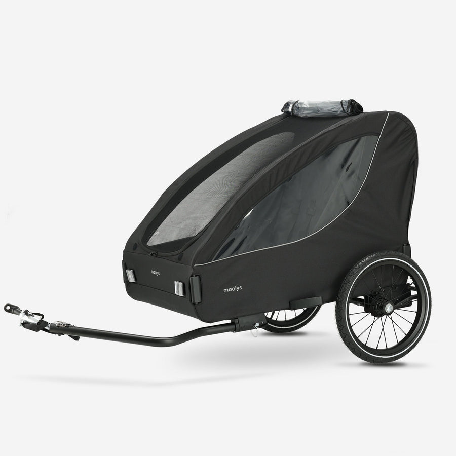 Luxury 2-Person Bike Trailer - Black