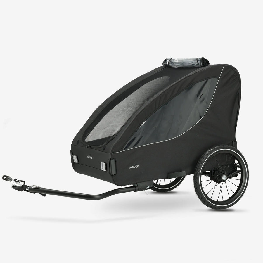 Remorque à vélo de luxe pour 2 personnes - Noir
