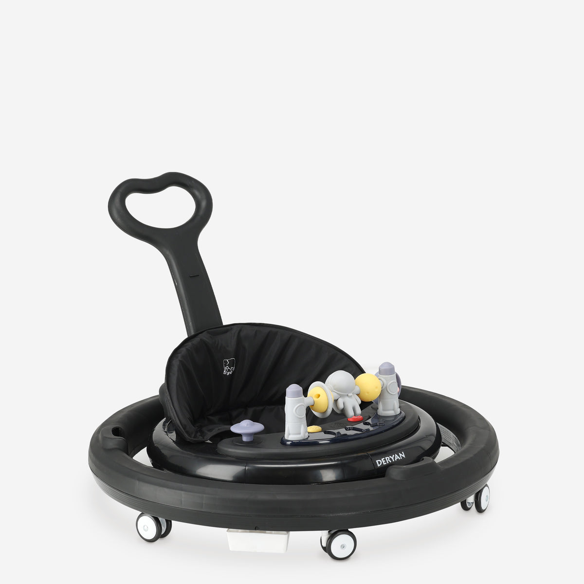 Silla de paseo Mover con barra de empuje incluida, color negro