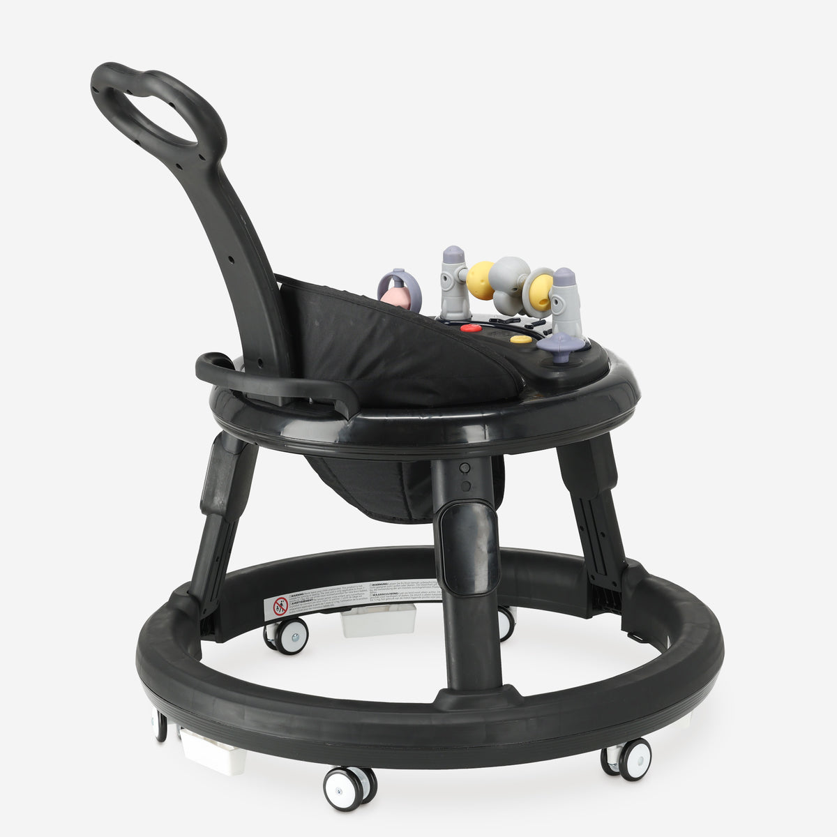Silla de paseo Mover con barra de empuje incluida, color negro