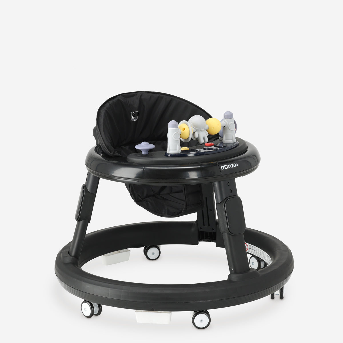 Silla de paseo Mover con barra de empuje incluida, color negro