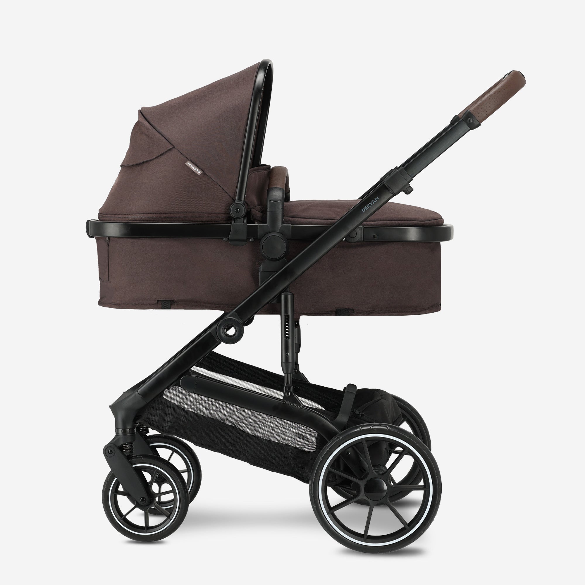 Poussette 3-en-1 Noa, couleur chocolat