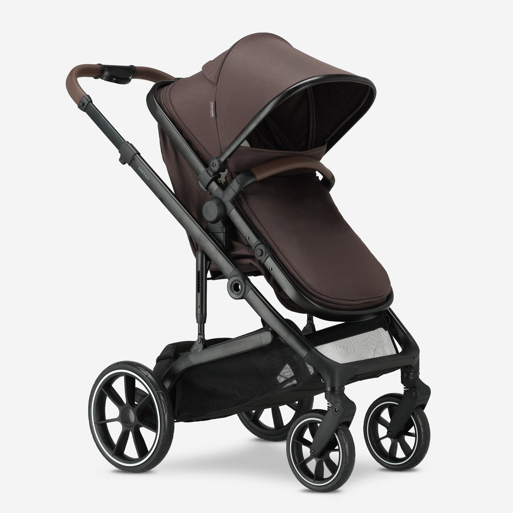 Poussette 3-en-1 Noa, couleur chocolat
