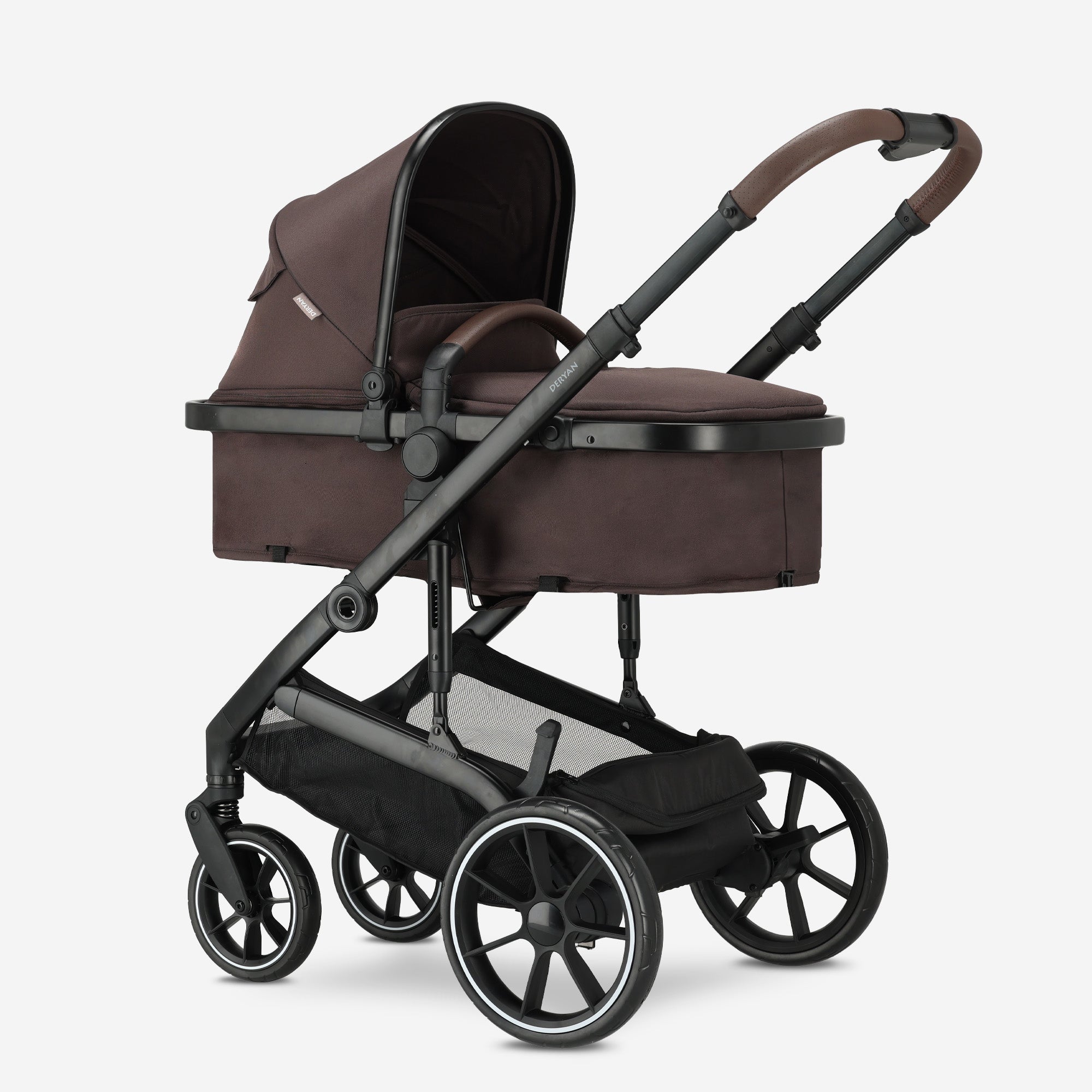 Poussette 3-en-1 Noa, couleur chocolat