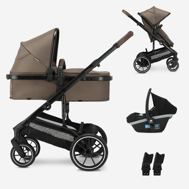 Poussette 3-en-1 Noa Hazel Brown