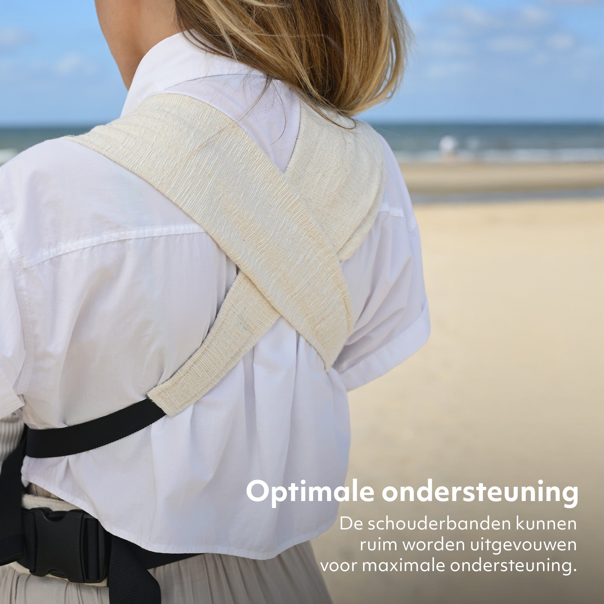 Mochila portabebés Nova Soft Knit Cream