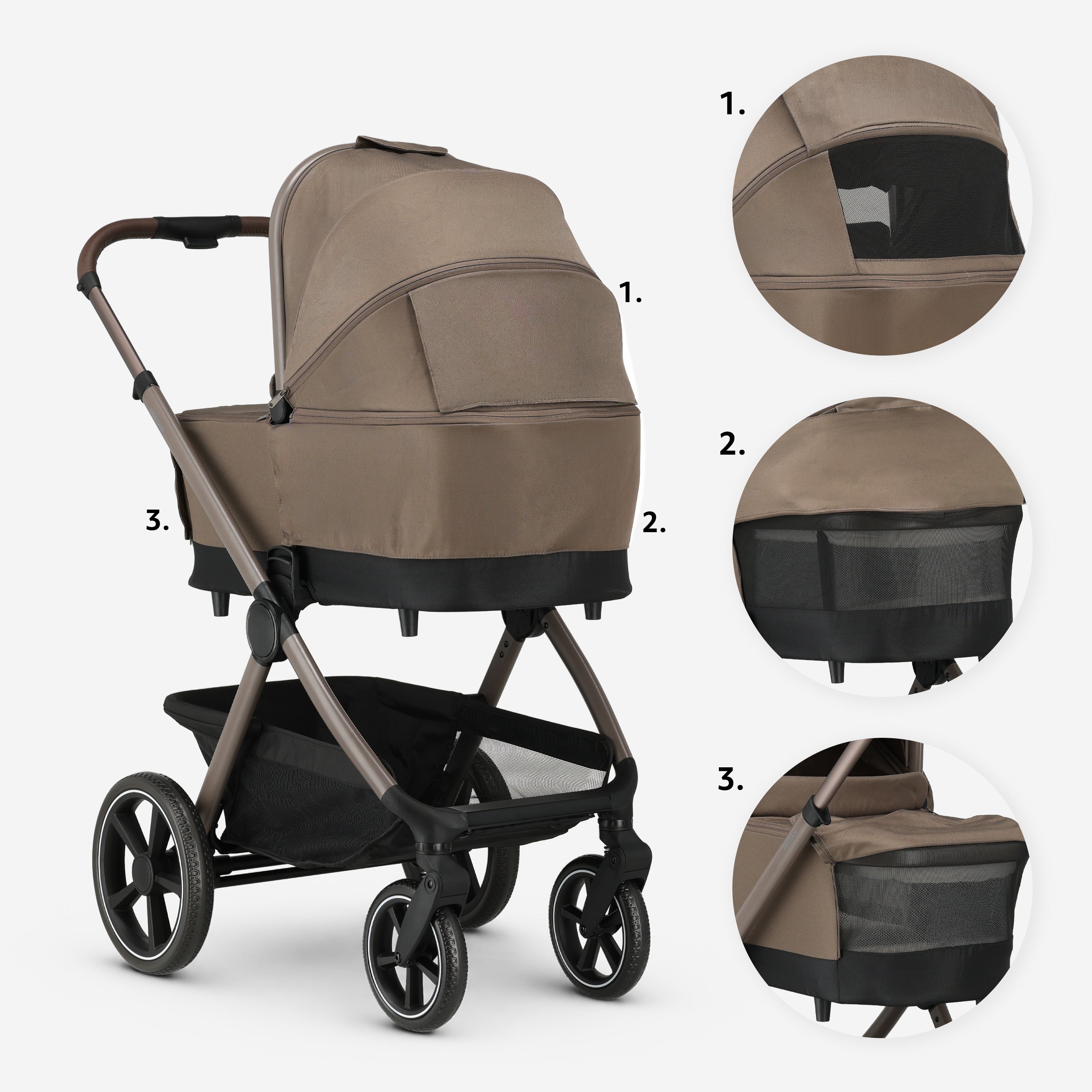 Naya 2-i-1-barnvagn Hazel