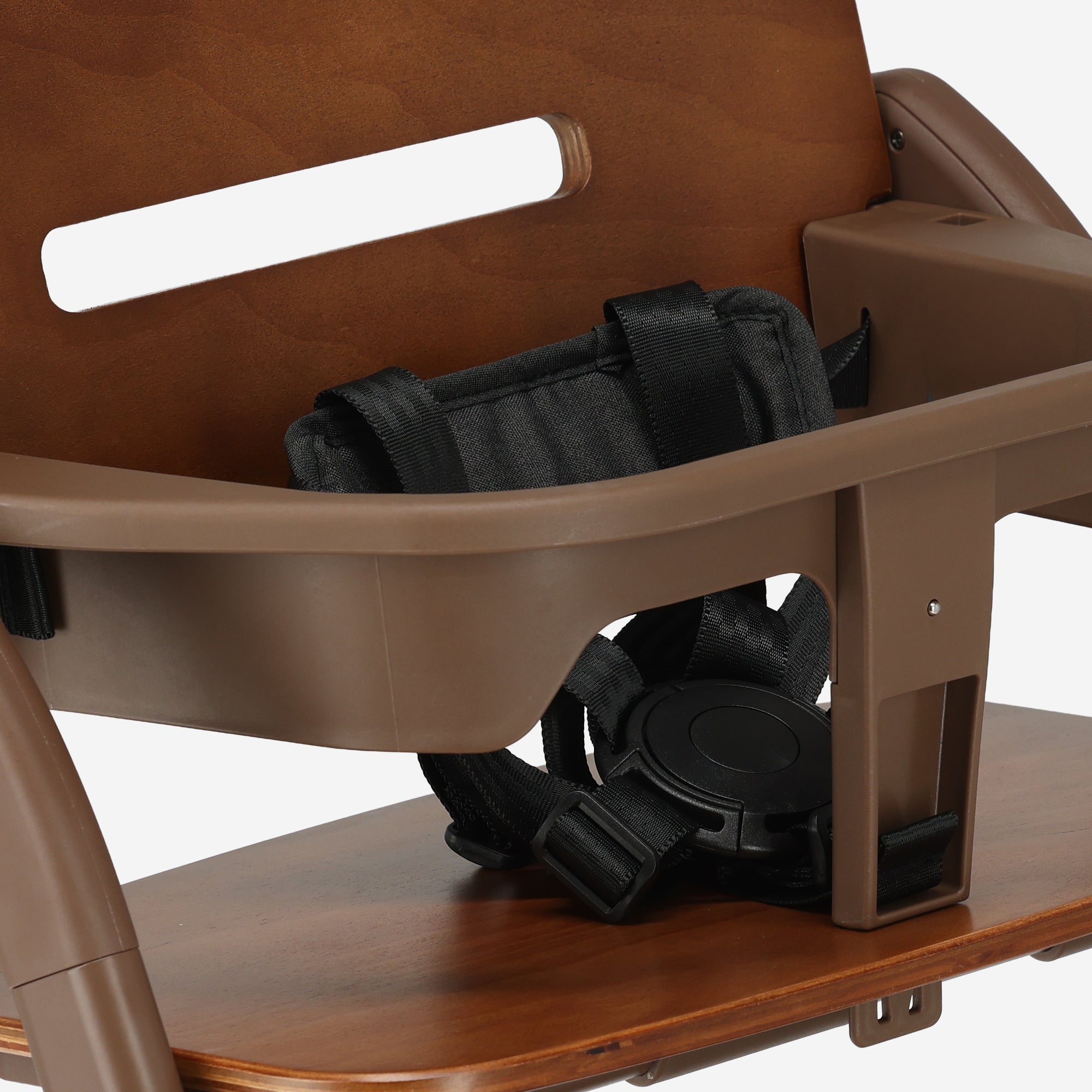 Oak Luxe Kinderstoel met Bouncer - Donkerbruin