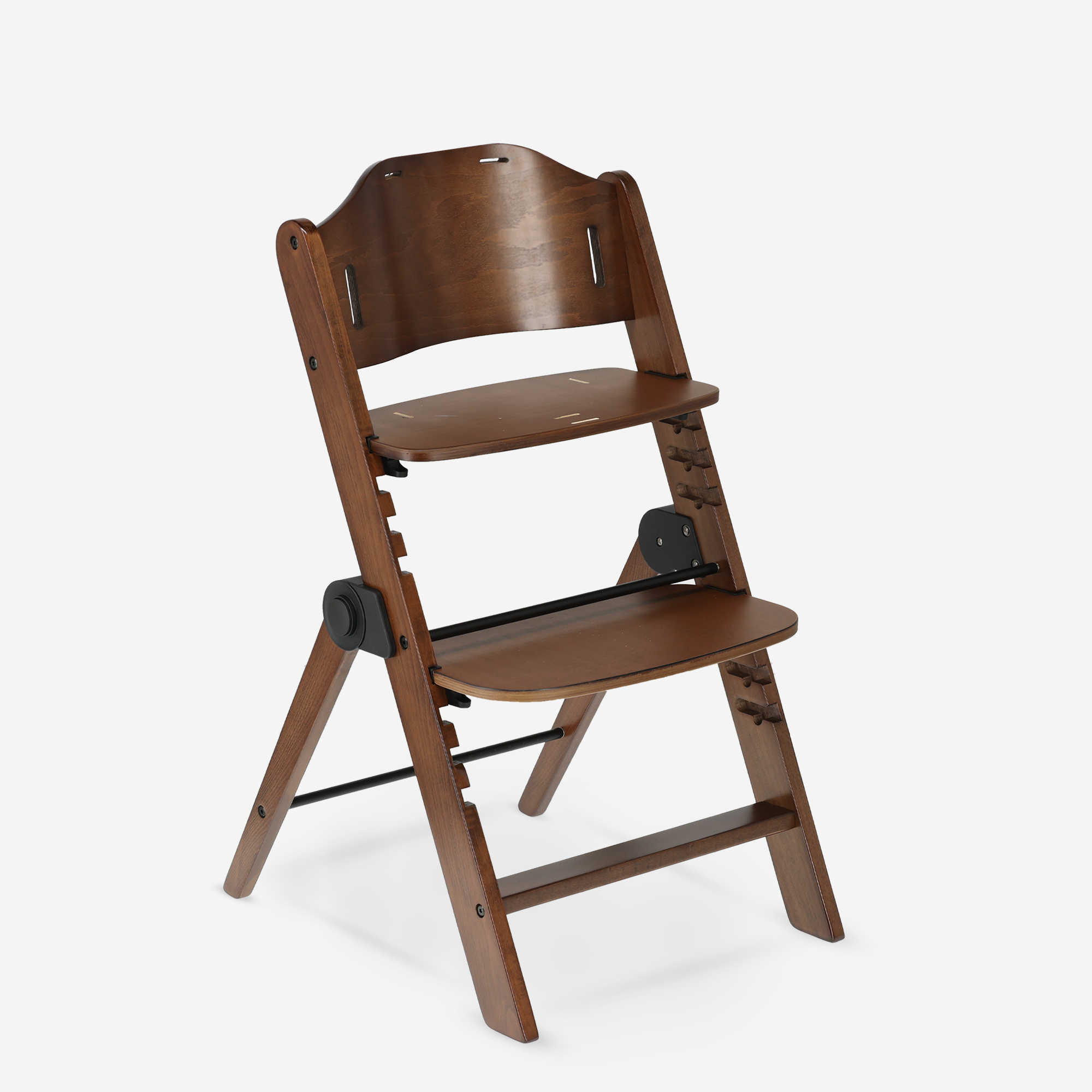 Odin Luxe Houten Meegroeistoel Kinderstoel met Bouncer - Inclusief Eetblad - Verstelbare Kinderstoel - Wood/Nougat