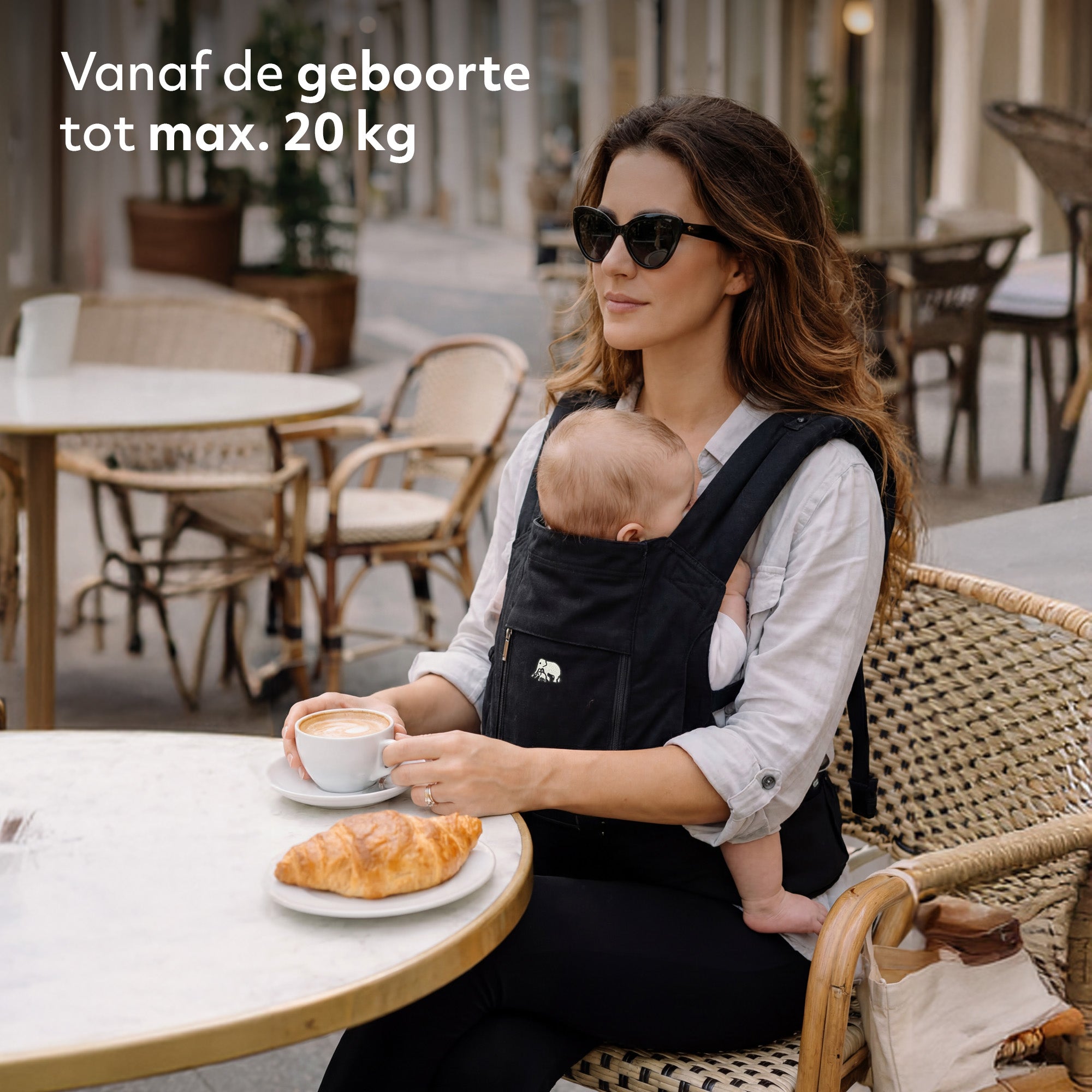 Pack Luxe Baby Carrier Black