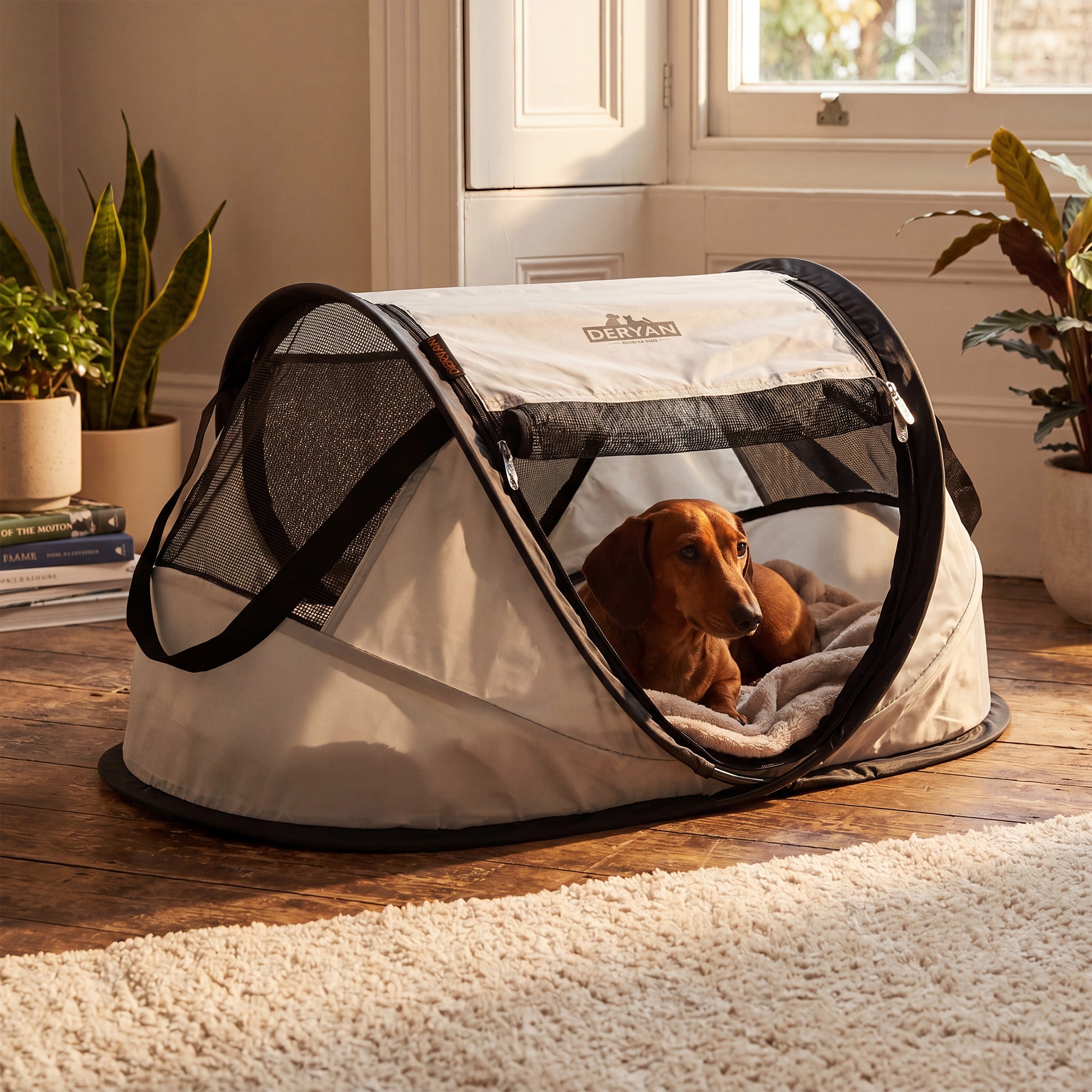 Dogs & Cats Pop-Up-Hundeauslauf mit extra dickem Netz – Small