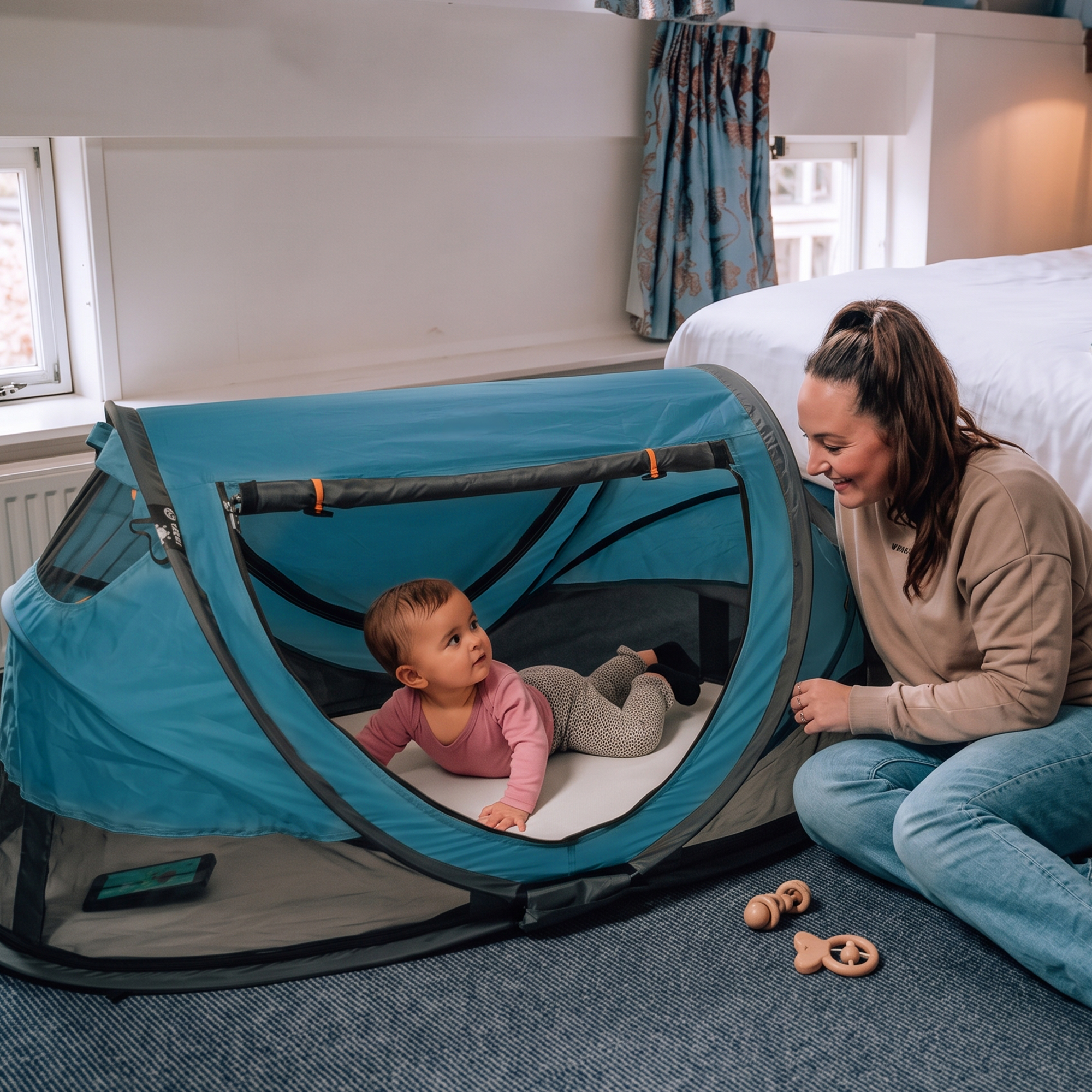 Lit de voyage de luxe pour tout-petits Pop-Up 50 % UV