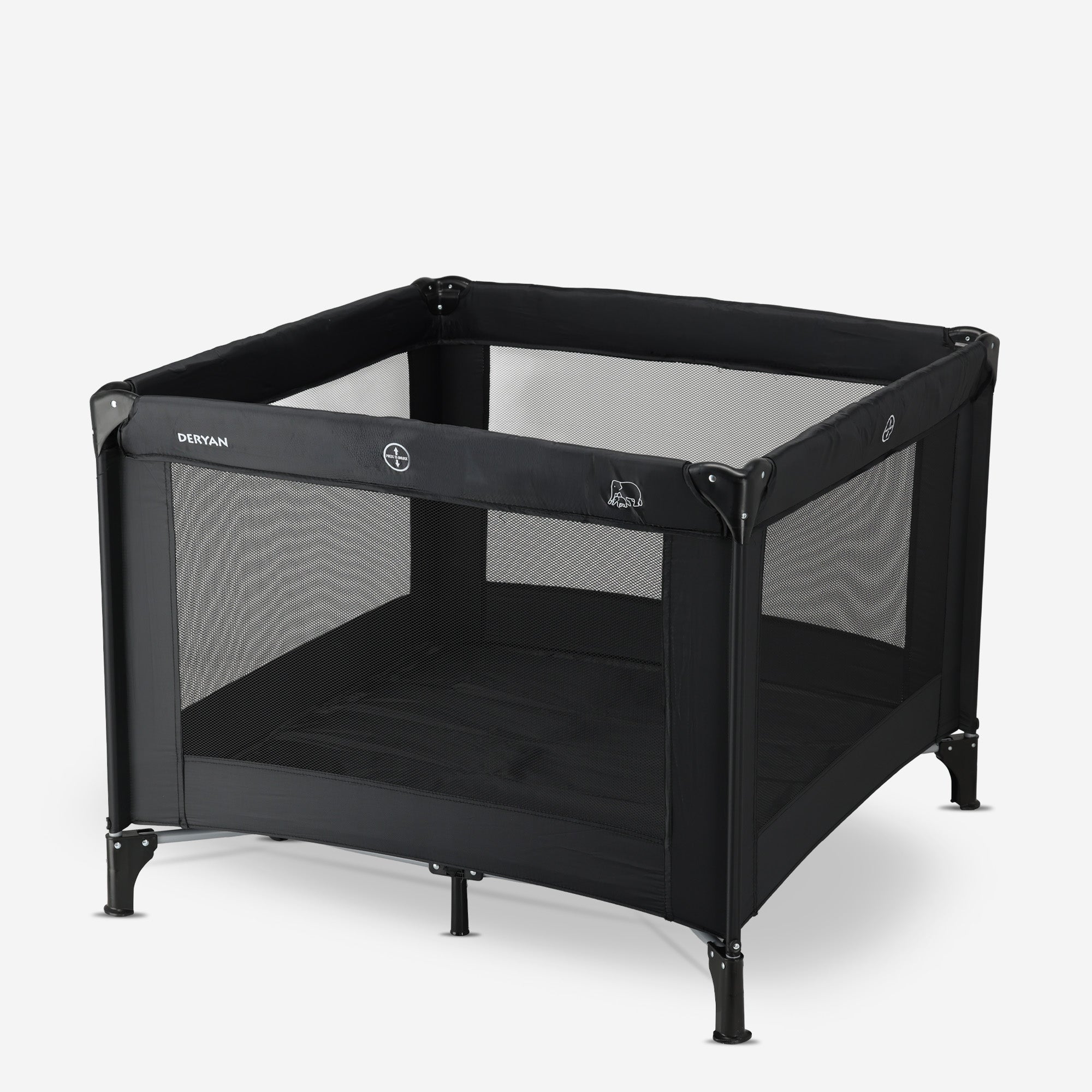 Foldable Playpen 100x100 cm - Black