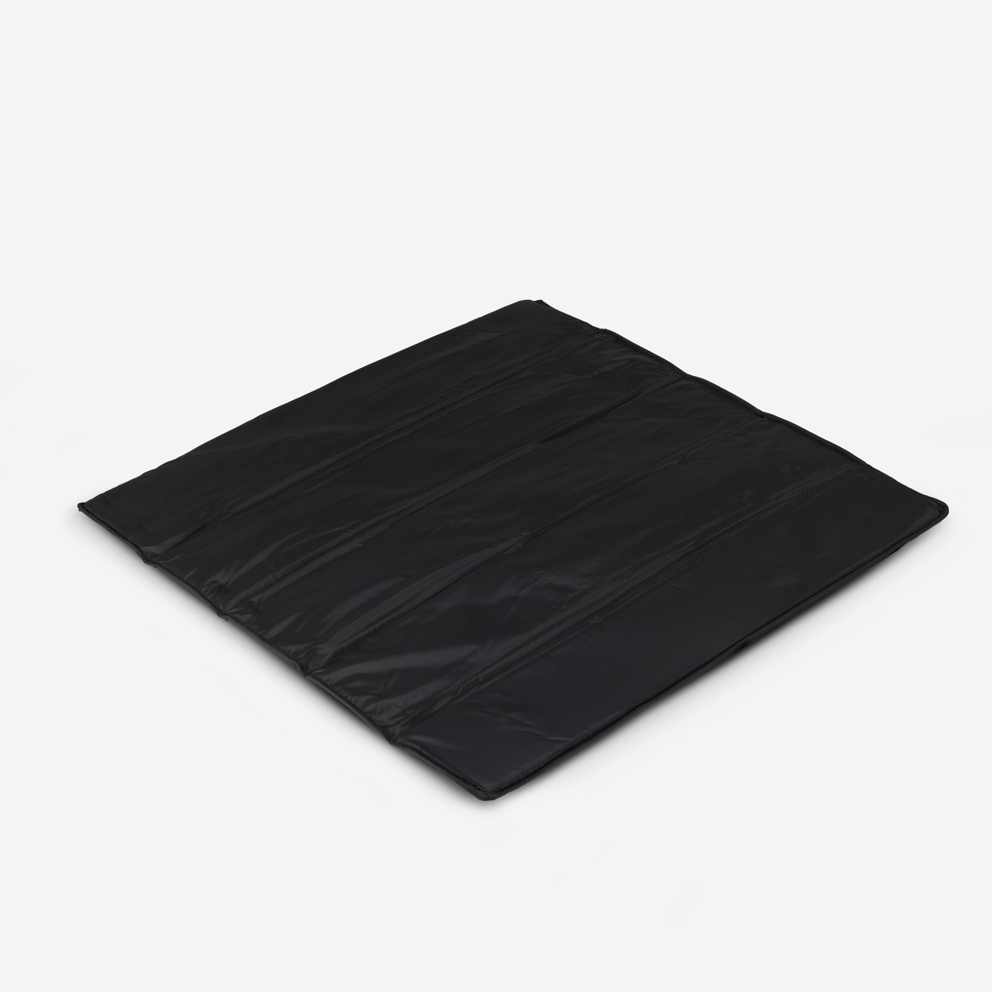 Sammenklappelig legeboks 100 x 100 cm – med pusleplade – sort
