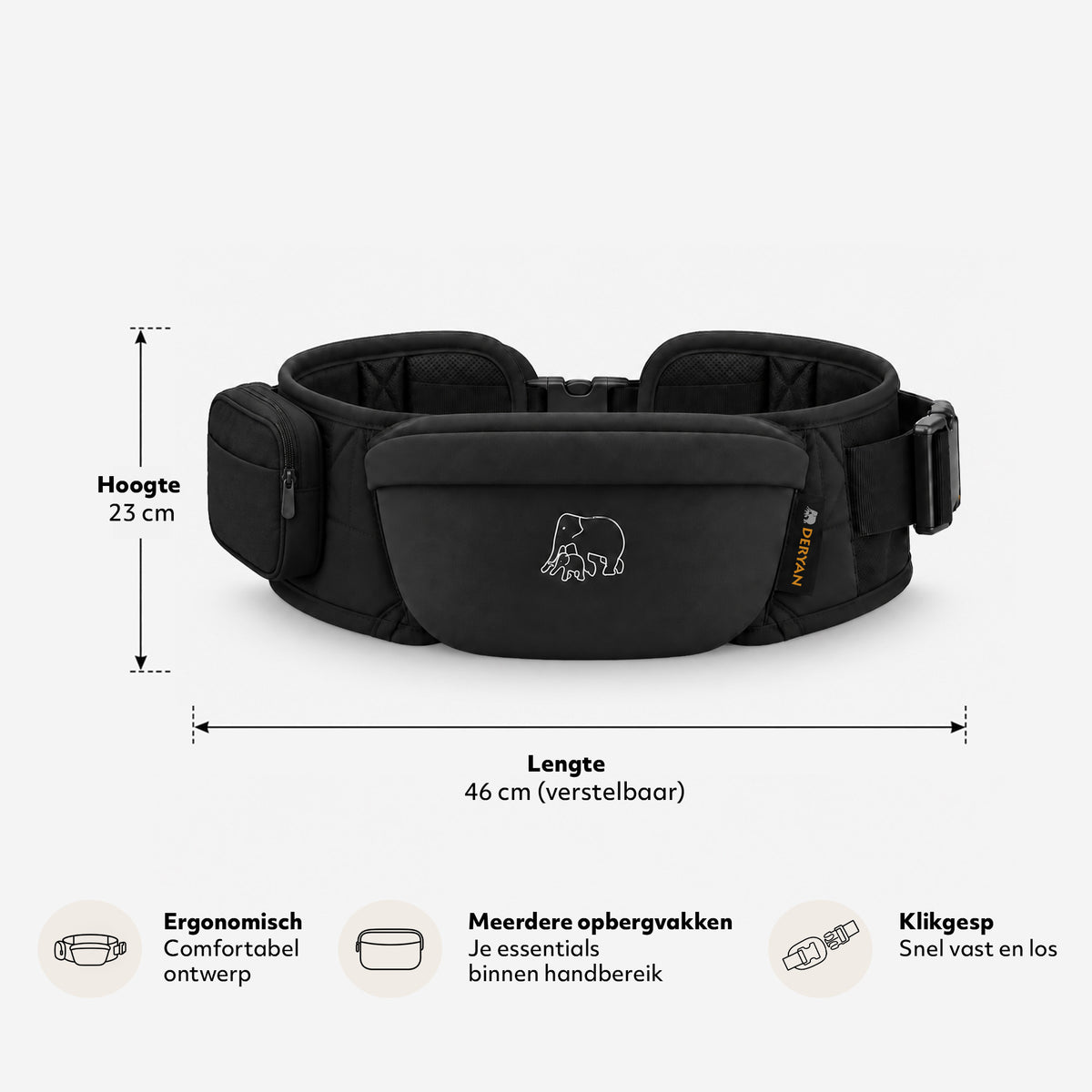 Pack Basic Bæresele Sort