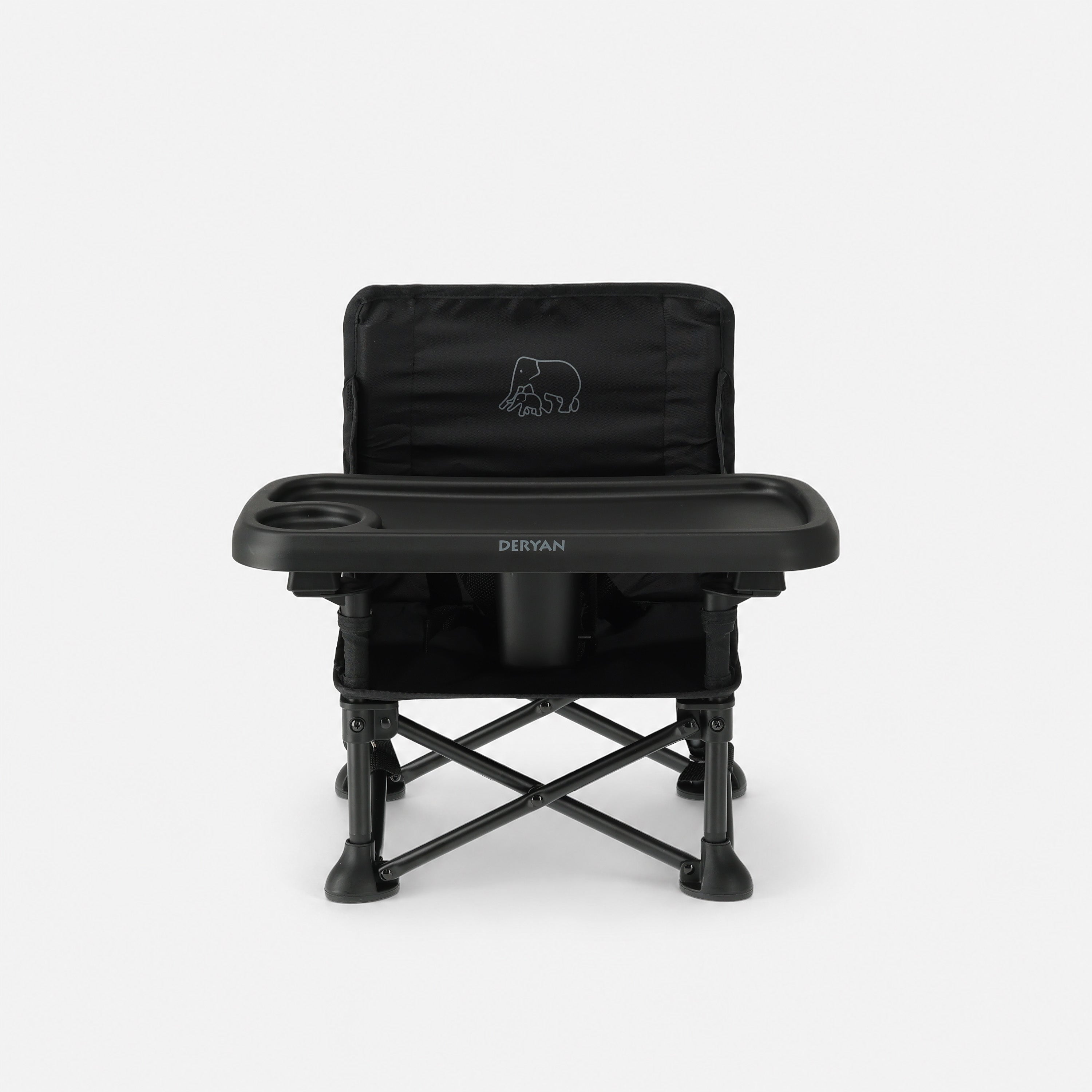 Pop 'N Sit Mini Kinderstoel - Opvouwbare stoelverhoger - Zwart