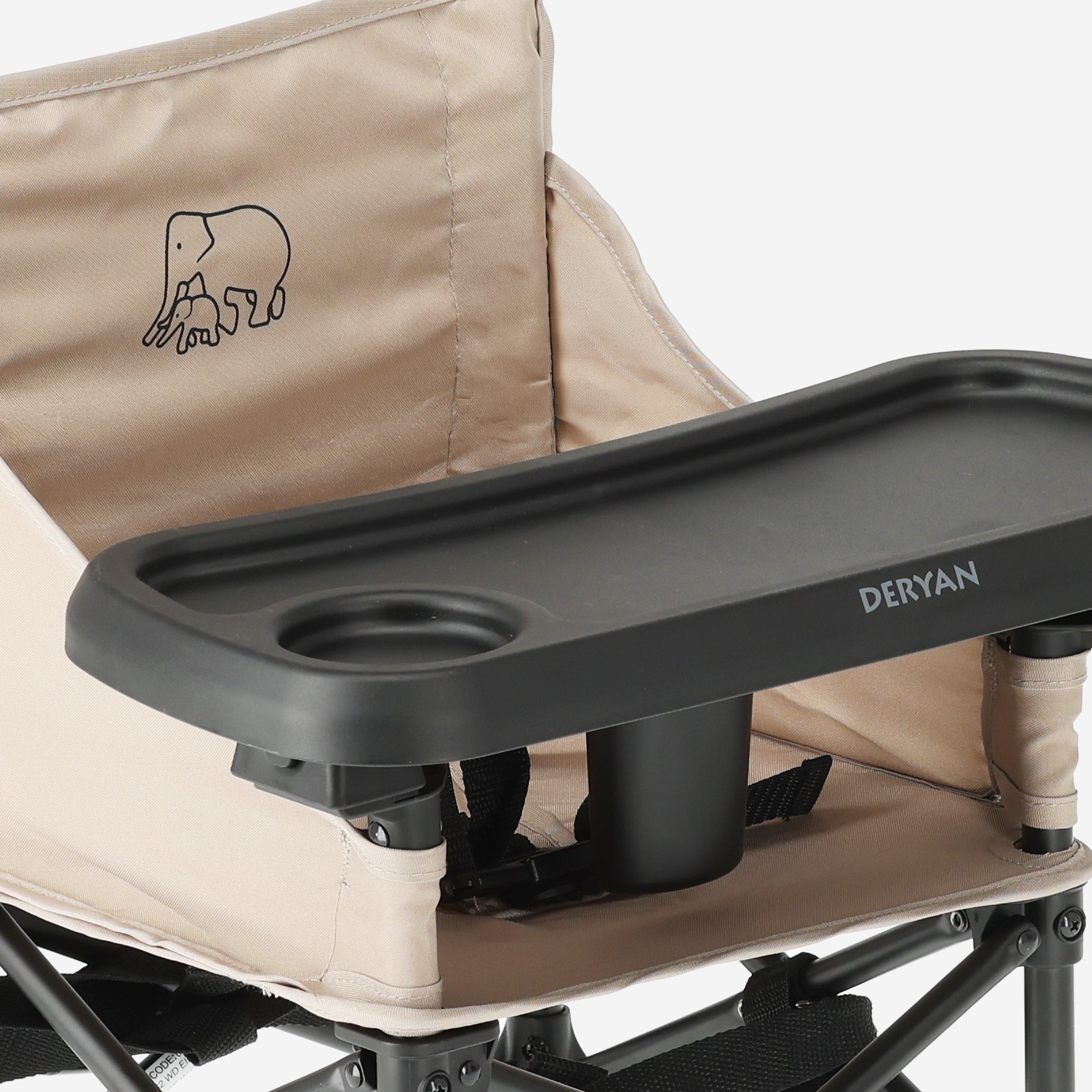 Pop 'N Sit Mini Kinderstoel - Opvouwbare stoelverhoger - Nougat