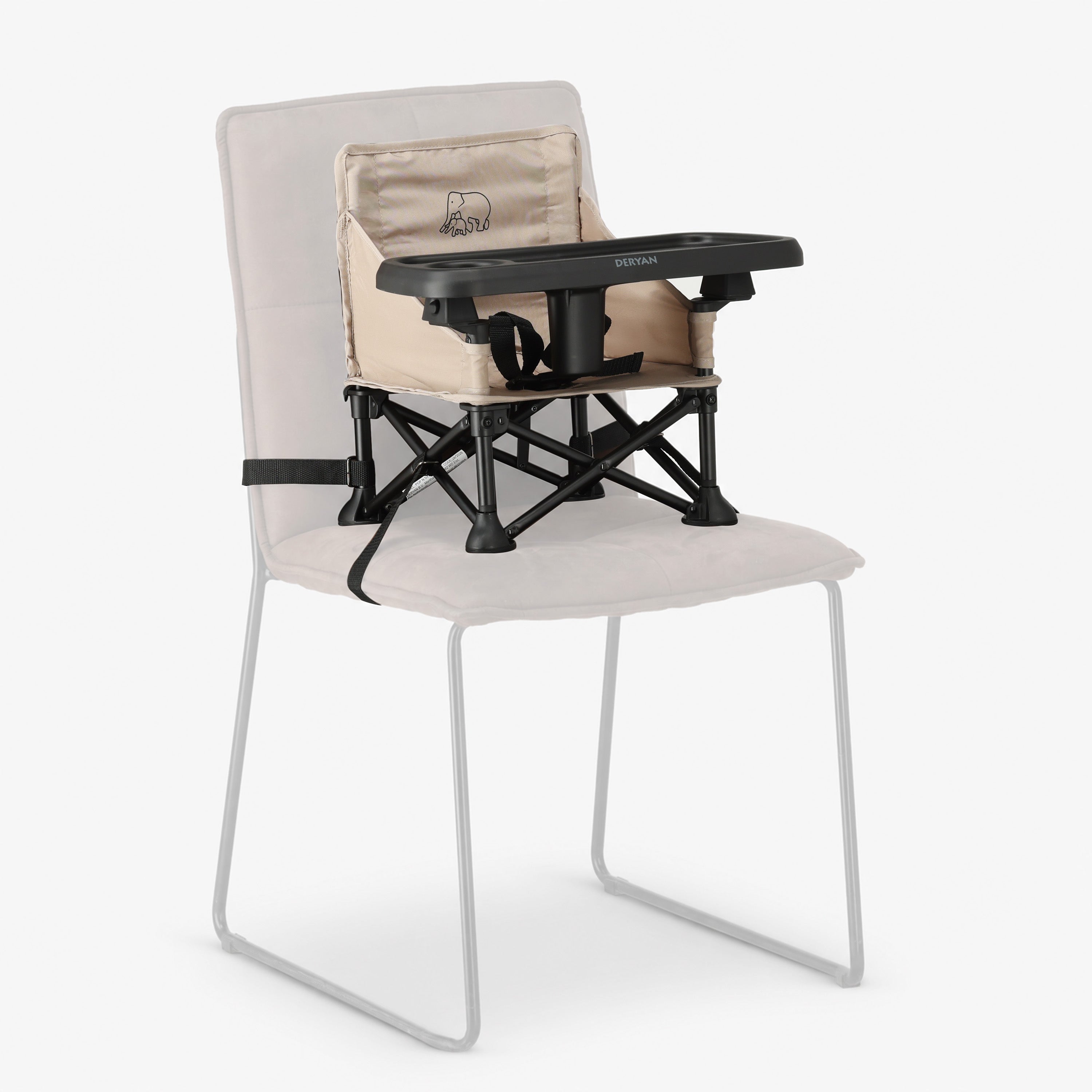 Pop 'N Sit Mini Kinderstoel - Opvouwbare stoelverhoger - Nougat