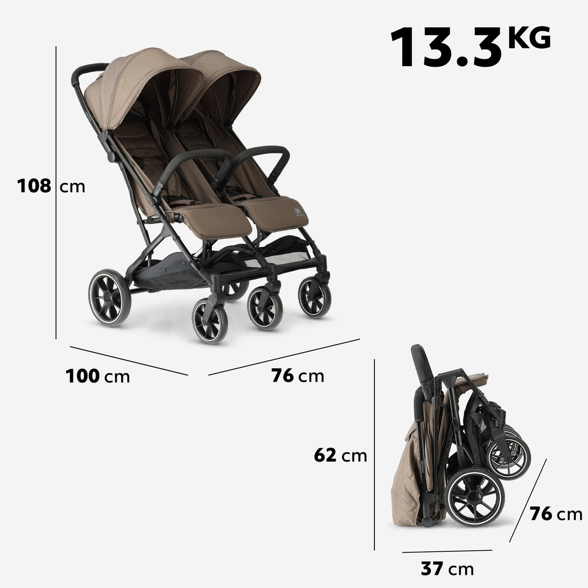 Rolo DuoBuggy X2 XL Hazel