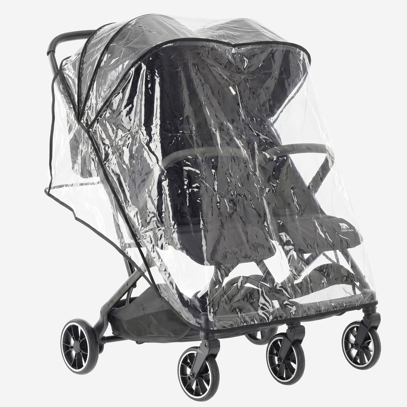 Housse de pluie pour poussette double Rolo X2 Duo