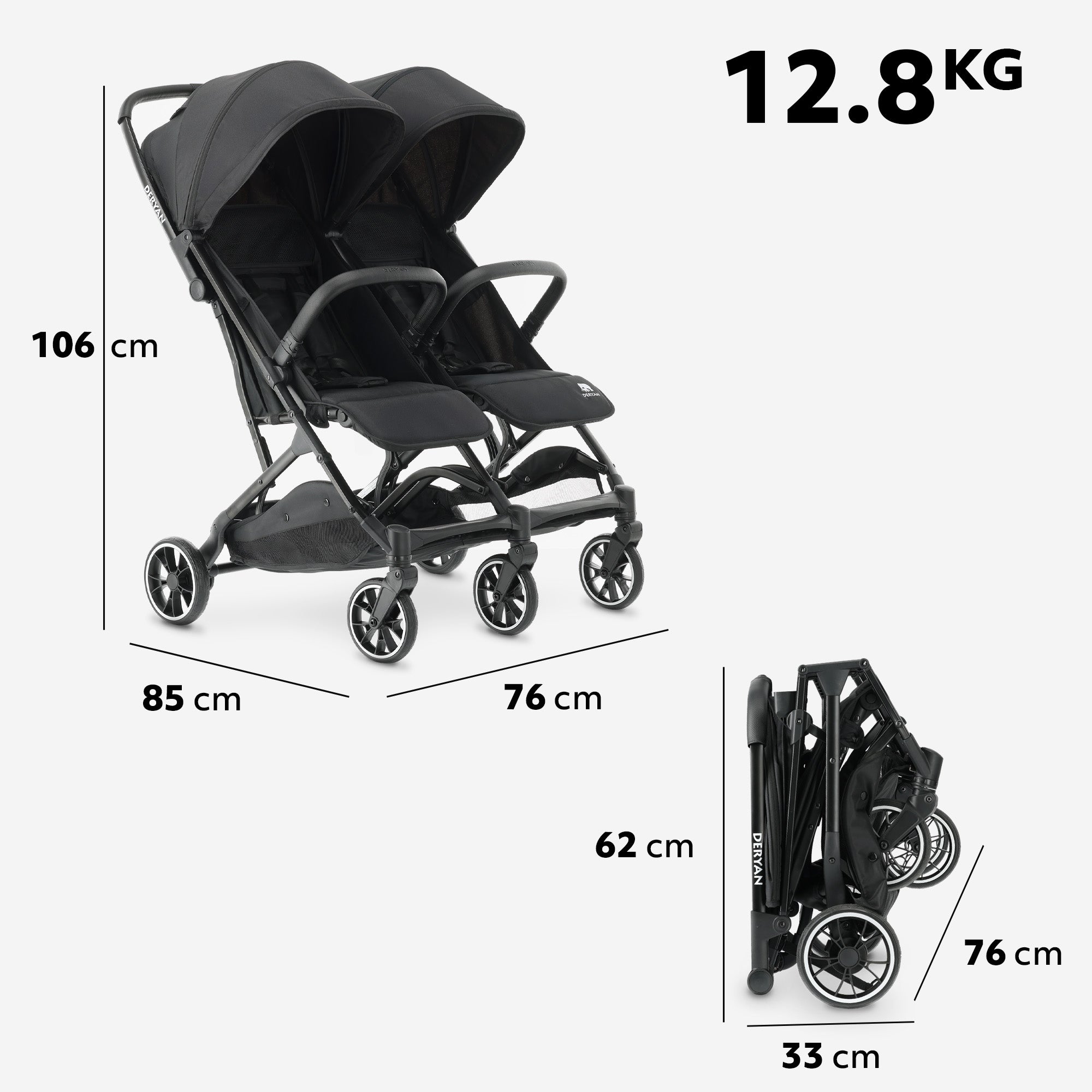 Rolo X2 Duo Buggy Black