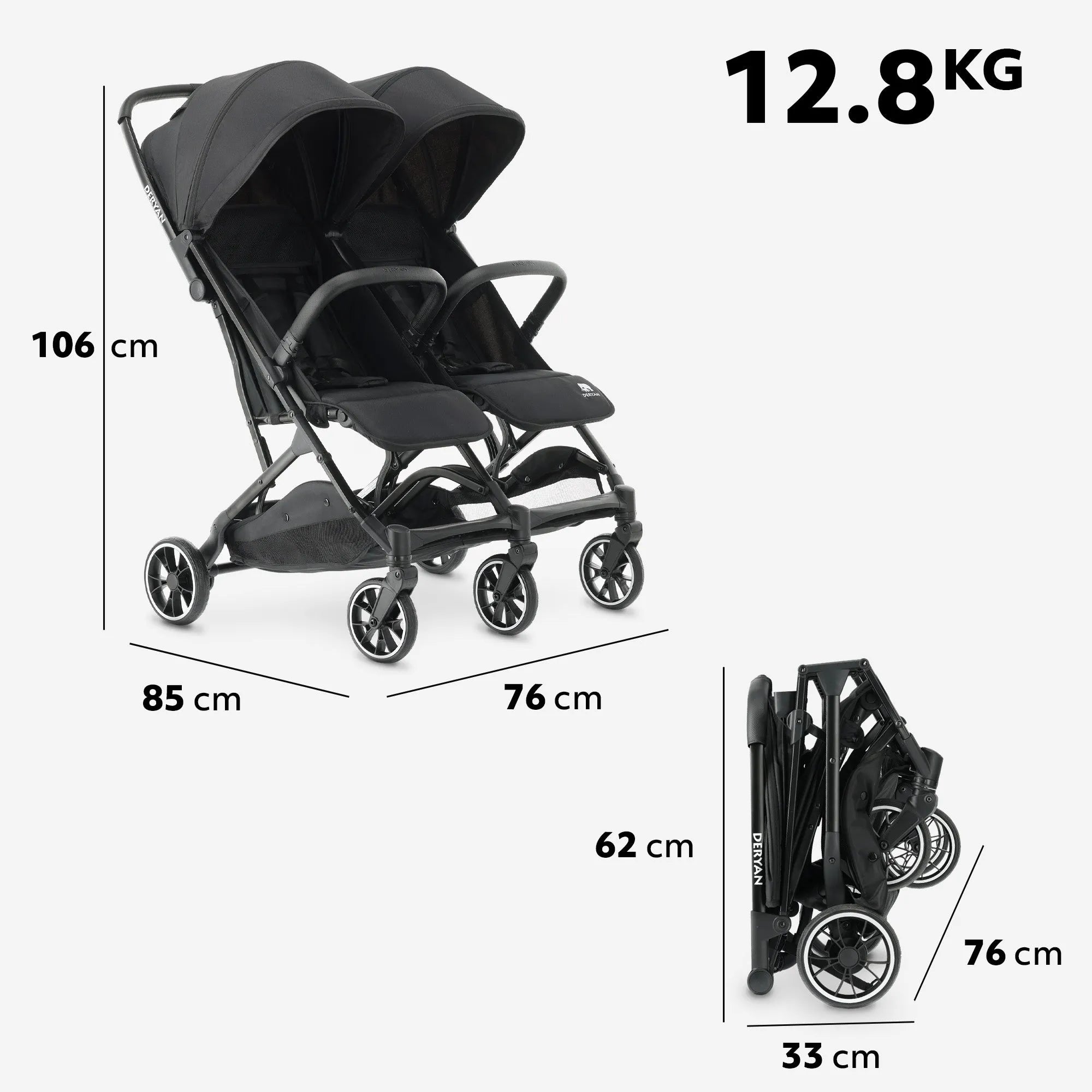 Rolo X2 Duo Buggy Black