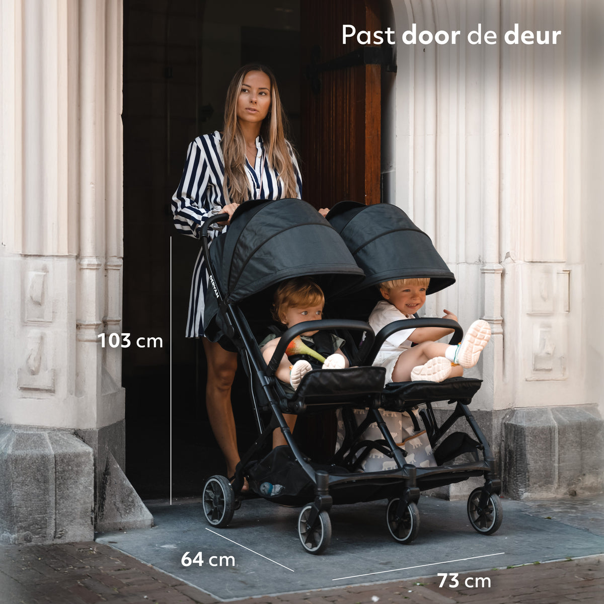 Poussette double Rolo X2 Noir