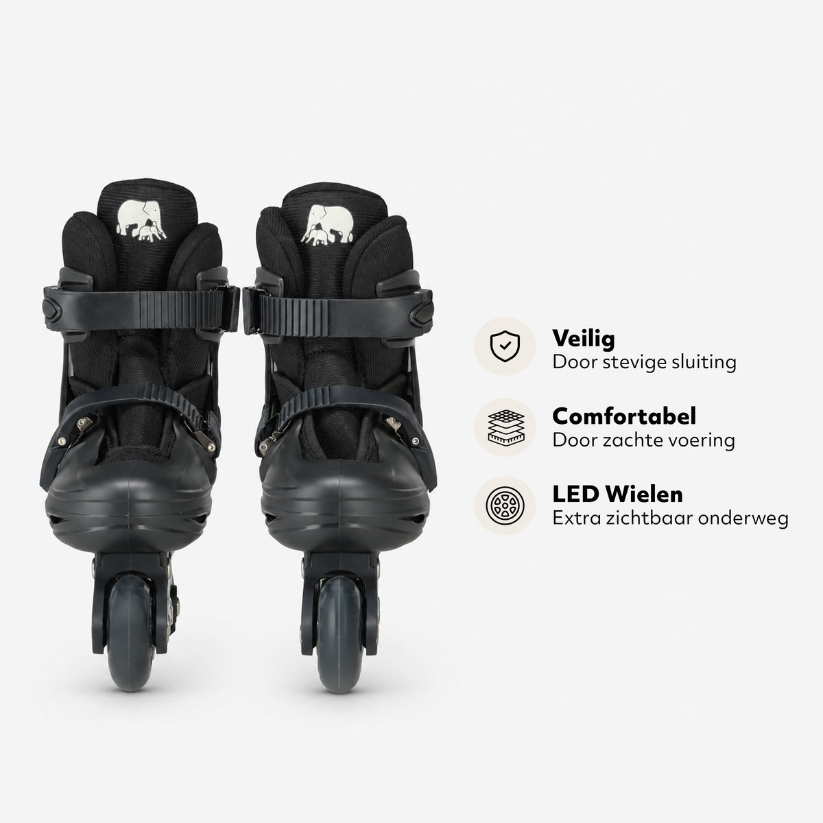 Skeelers - Zwart - XS (EUR 26-29)
