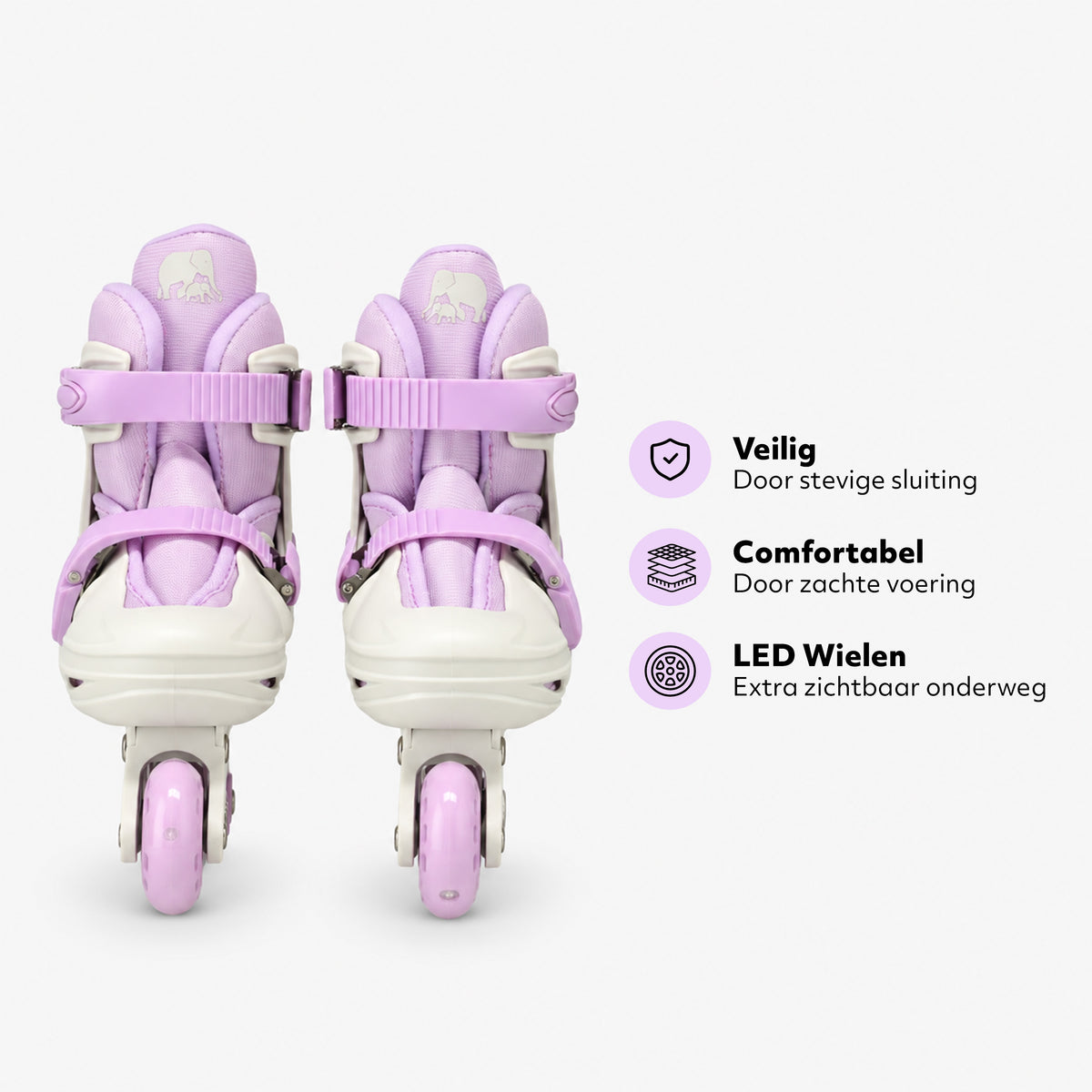Skeelers - Paars/Wit - S (EUR 30-33)