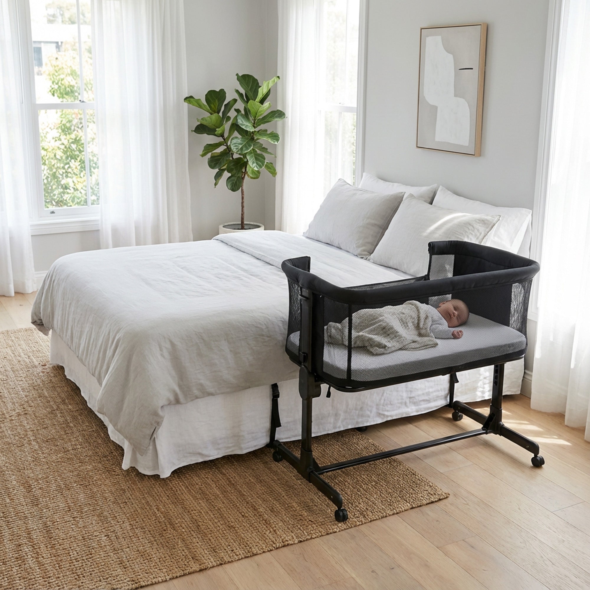 Co-Sleeper Snoozy Wiege – Schwarz