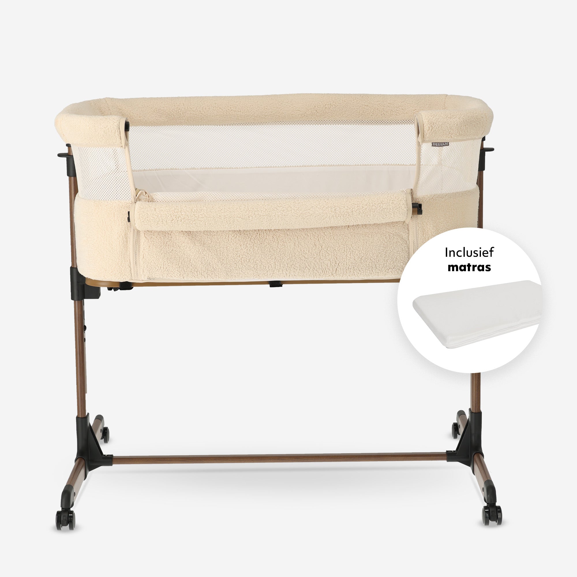 Snoozy Co-Sleeper Cradle - Teddy Nougat
